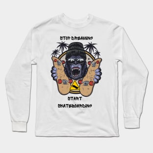 GORILLA SKATEBOARDING Long Sleeve T-Shirt